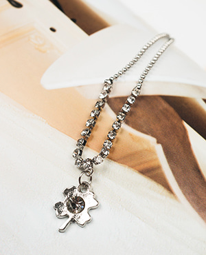 [HHS][발찌] ANKLET CHAIN SILVER CRYSTAL_4TYPE